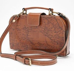 NWOT Patricia Nash Tessi Makeup Leather Bag